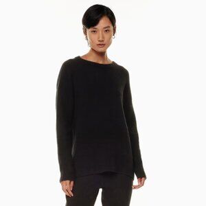aritzia the group relaxed crew neck black sweater - size XS / size 0-2